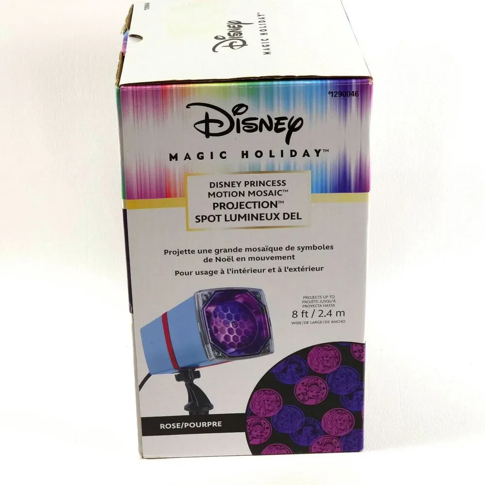 Disney Magic Holiday Princess Motion Mosaic Projection‎ Reflector LED Spotlight